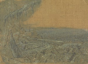 Landscape with Spruce branch, Hercules Segers, c. 1615 - c. 1630