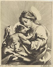 Mary with the Christ Child, Anonymous, Gerard Valck, 1670 - 1726