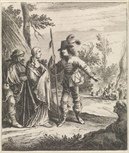 Konstance in conversation with Don John, Pieter Nolpe, 1643