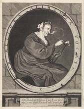Smoking farmer, Matthijs Pool, Cornelis Dusart, 1696 - 1727