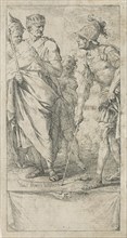 Popilius Laenas draws a circle, Jan Miel, 1633 - 1664