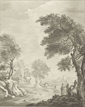 Landscape with road, Jurriaan Cootwijck, 1724-1798