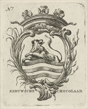 Vignette with the arms of Zeeland, Hermanus Fock, 1781-1822