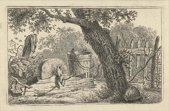 Landscape with grindstone, Hermanus Fock, 1781-1822