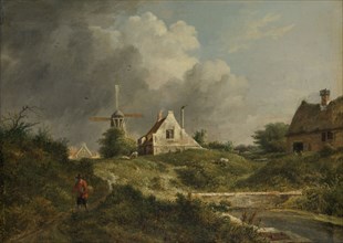 Landscape in the Gooi district of Noord-Holland, The Netherlands, Jan Hulswit, 1807