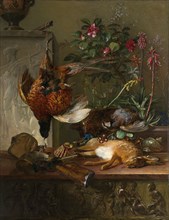 Still Life with Game and a Greek Stele: Allegory of Autumn, Georgius Jacobus Johannes van Os, 1818