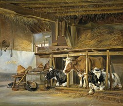 Cows in a Stable, Jan van Ravenswaay, 1820