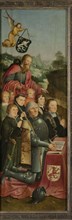Memorial Panel with Eight Male Portraits, probably Willem Jelysz van Soutelande and Family, with