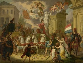 Allegory of the Triumphal Procession of the Prince of Orange, later King William II, as the Hero of