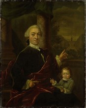 Family Portrait of Jan van de Poll, Banker and Burgomaster of Amsterdam with his young Son Harman,