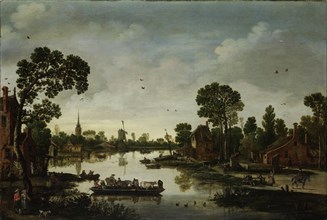 The Cattle Ferry, Esaias van de Velde, 1622