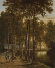 The Avenue of Birches, Jan Hackaert, 1660 - 1685