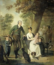 Family Portrait of Jonkheer Gysbert Carel Rutger Reinier van Brienen van Ramerus, his Wife and