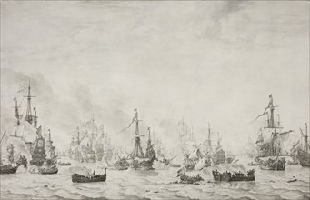 The Battle of the Downs, Willem van de Velde (I), 1659