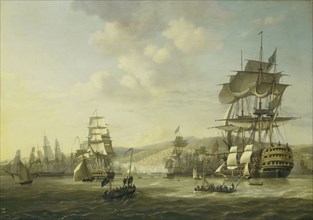 The Anglo-Dutch Fleet in the Bay of Algiers in Support of the Ultimatum for the Release of the