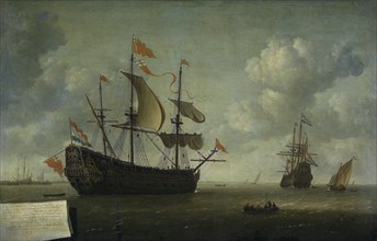 The Taking of the English Flagship The Royal Charles during the  Expedition to Chatham, June 1667