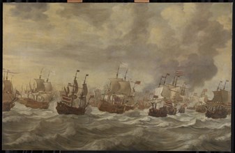 Episode from the Four Days' Naval Battle, 11-14 June 1666, of the Second Anglo-Dutch War, 1665-67,