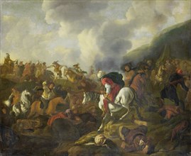 A Cavalry Encounter between Turkish Troops and the Troops of the Austrian Emperor, Jacques Muller,