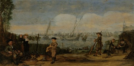Fishermen and Hunters, Arent Arentsz., 1625 - c. 1631