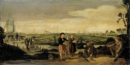 Fishermen and Farmers, Arent Arentsz., c. 1625 - 1631