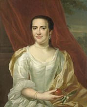 Portrait of Margaretha Leuveling, Wife of Justus Tjeenk, Herman Frederik van Hengel, 1756