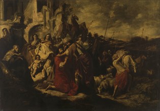 The Meeting between Jacob and Esau, Jacob Hogers, 1655