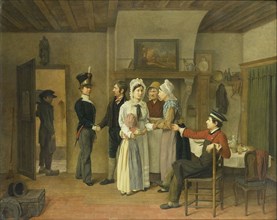The Soldier's Farewell, Charles van Beveren, 1828