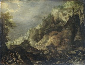 Mountainous Landscape, Frederik van Valckenborch, 1605