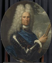 Portrait of Rear-Admiral Arent van Buren, Christoffel Lubienitzki, 1721