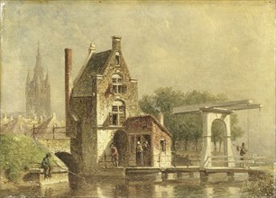 The Koepoort in Delft, The Netherlands, Petrus Gerardus Vertin, 1850 - 1892