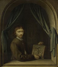 Portrait of a Painter, attributed to Pieter Cornelisz. van Egmondt, c. 1655