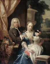 Family Portrait of Isaac Parker, his Wife Justina Johanna Ramskrammer and their young Son Willem