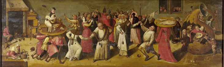 The Battle between Carnival and Lent, manner of Jheronimus Bosch, c. 1600 - c. 1620