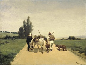 Gypsies on the road, Karel Frederik Bombled, 1881