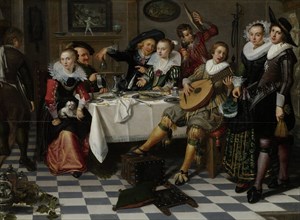 Merry Company, Isack Elyas, 1629