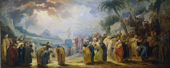 Moses Choosing the seventy Elders, Jacob de Wit, 1736 - 1737