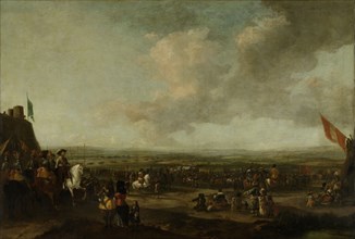 Frederick Henry at the Surrender of Maastricht, 22 August 1632, The Netherlands, manner of Pieter