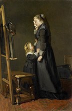 The painter widow, Kate Bisschop-Swift, 1870