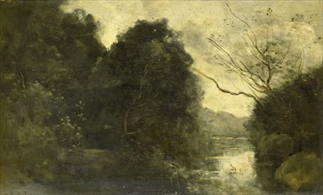 Forest pond, Camille Corot, 1840 - 1875