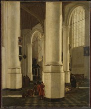 Interior of the Oude Kerk, Delft, with the Mausoleum of Pieter Pietersz Hein, Lieutenant-Admiral of