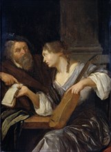 The music lesson, Jacob Toorenvliet, 1660 - 1690