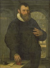 Portrait of Bartholomeus van der Wiere, Town Clerk of Amsterdam in 1578, attributed to Jan Claesz.,