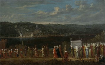 Wedding procession on the Bosphorus, Turkey, Jean Baptiste Vanmour, c. 1720 - c. 1737