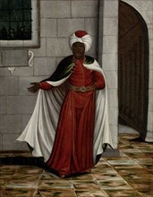 The Kislar Aghassi, Chief of the Black Eunuchs of the Sultan, workshop of Jean Baptiste Vanmour,