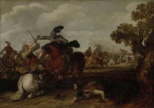 A Cavalry Charge, Jan Martszen de Jonge, 1629