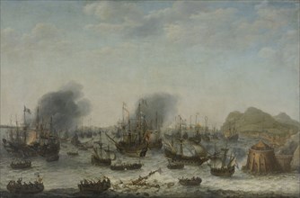 Sea-fight near Gibraltar, 25 April 1607 (Victory over the Spanish near Gibraltar by a Fleet