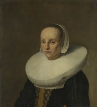 Portrait of Anna van der Does, Wife of Jan de Hooghe, Paulus Hennekyn, 1658