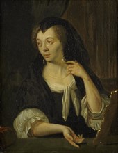 Portrait of Anna de Hooghe, the Artist's fourth Wife, Ludolf Bakhuysen, 1690 - 1708
