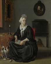 Portrait of Anna de Hooghe, the Artist's fourth Wife, Ludolf Bakhuysen, 1693 - 1708