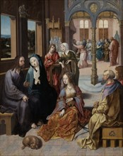Christâ€ôs Second Visit to the House of Mary and Martha, Cornelis Engebrechtsz, c. 1515 - c. 1520